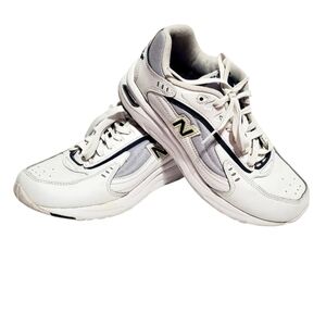 New Balance Womens White Achieve 555 Lace Up Athletic Walking Shoes Size 9